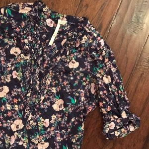 LC button down blouse